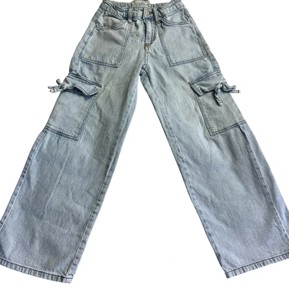 Girls Size 8 Jeans Bundle Old Navy Tractr Hippie Girl Wide Leg